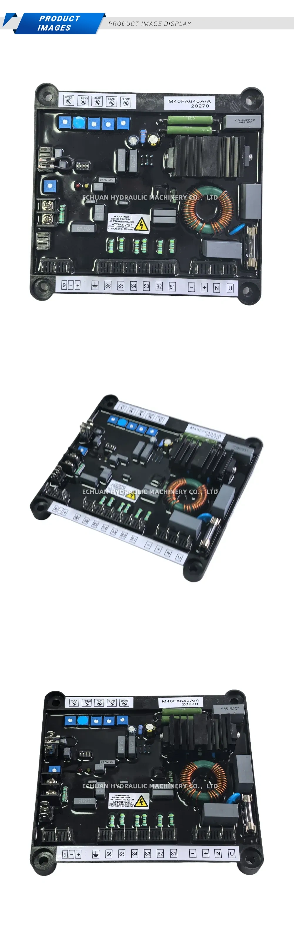 Stamford M40FA640A/A Automatic Voltage Regulator (AVR) Description