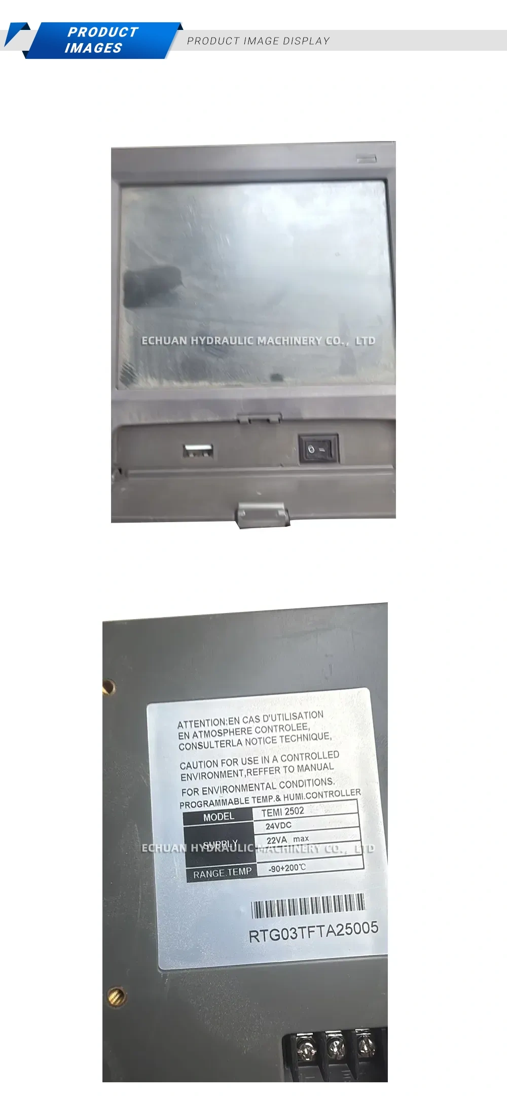 TEMI 2502 Programmable Temperature and Humidity Controller Description