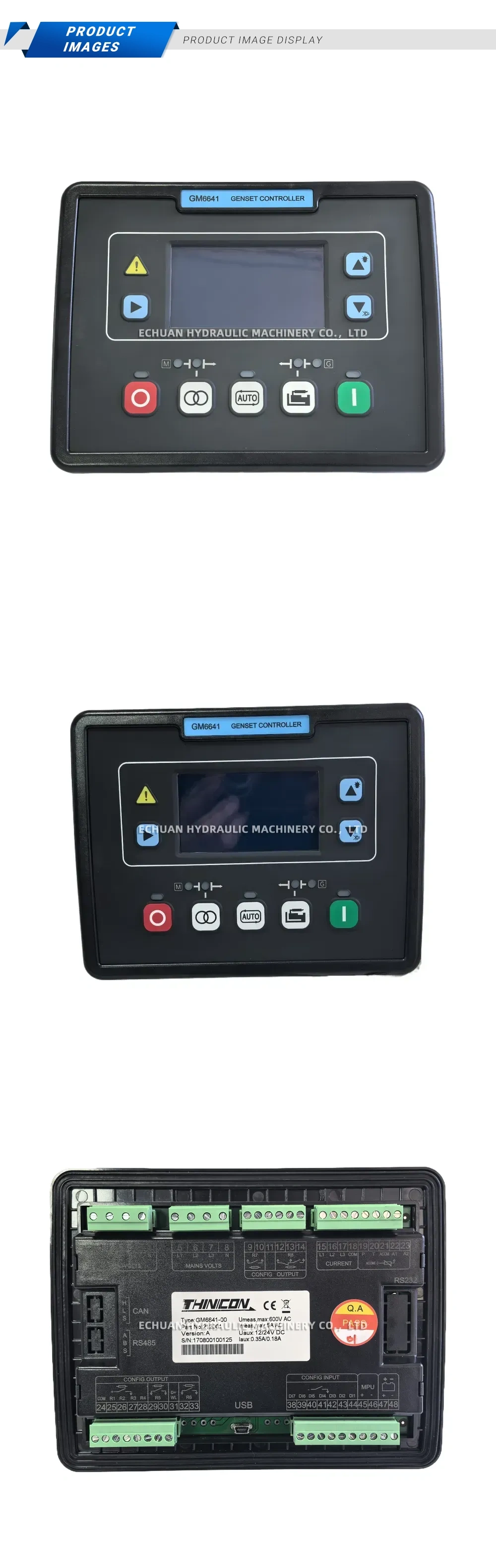 THINICON GM6641-00 Genset Controller Description