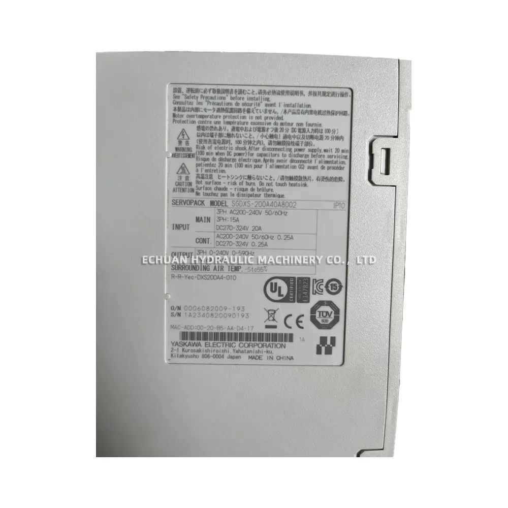 Yaskawa SGDXS-200A40A8002 Servo Drive