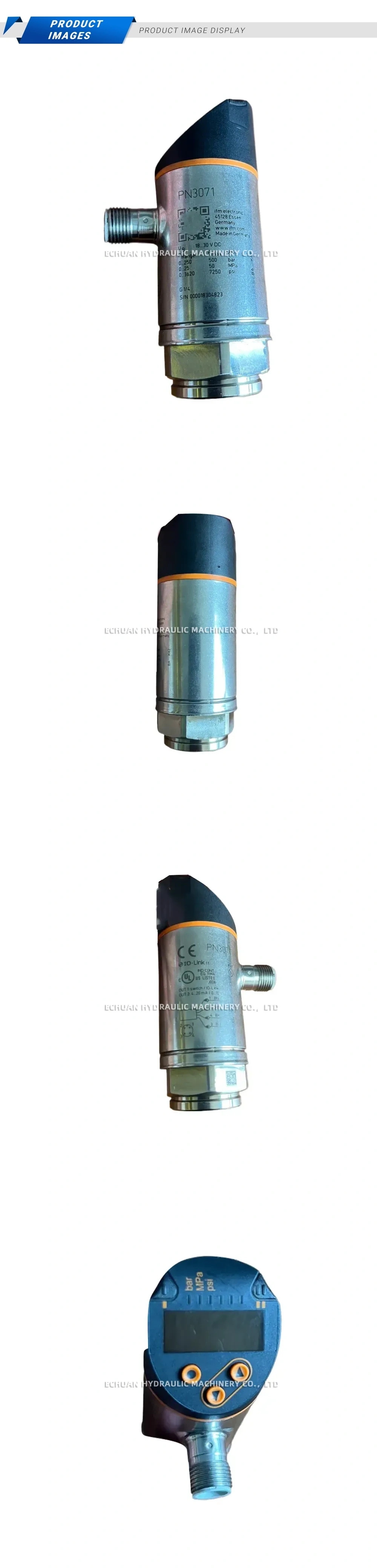 ifm electronic PN3071 Pressure Sensor Description