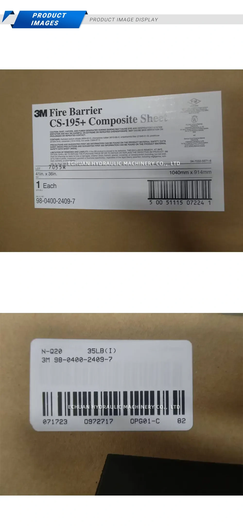 3M CS-195+ Fire Barrier Composite Sheet Description