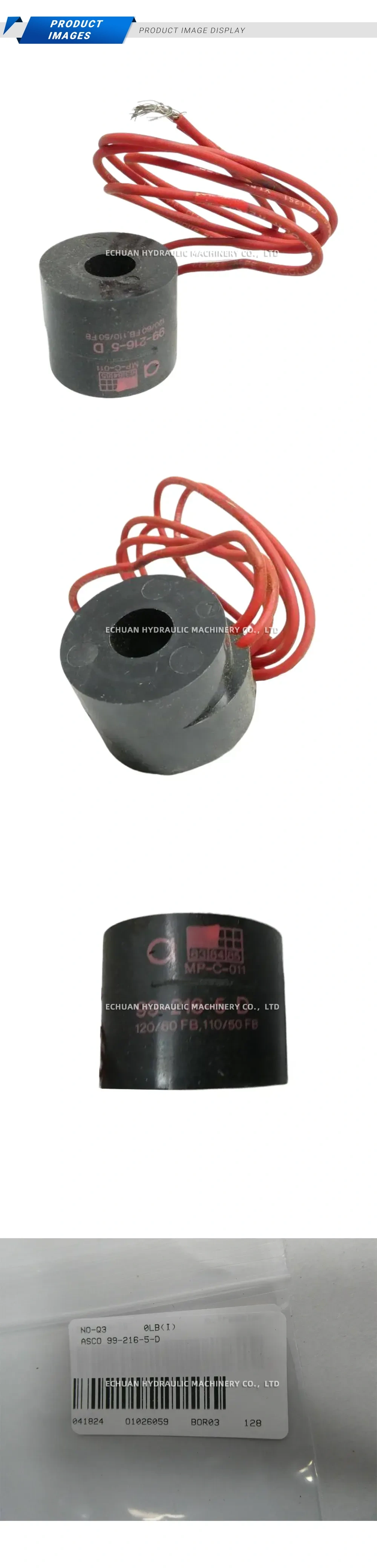ASCO 99-216-5-D Solenoid Coil Description