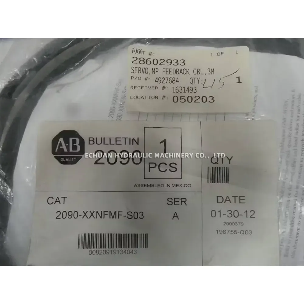 Allen-Bradley 2090-XXNFMF-S03 Servo Motor Feedback Cable
