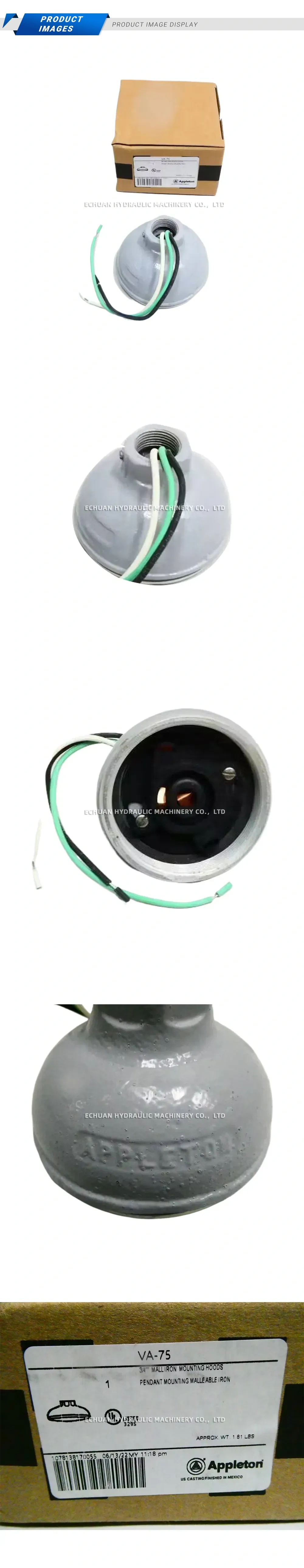 Appleton VA-75 Pendant Mounting Hood Description