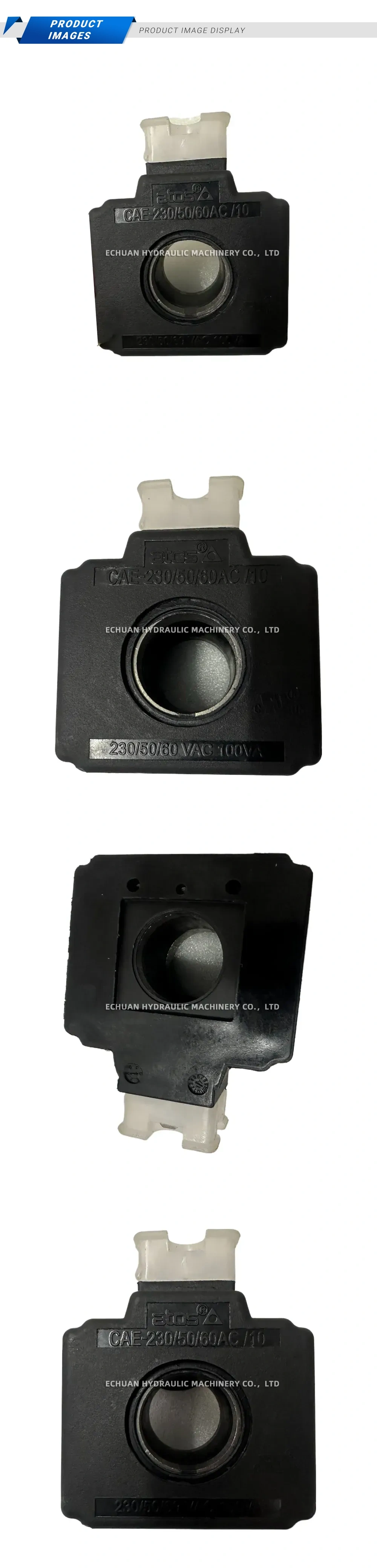 Atos CAE-230/50/60AC/10 Solenoid Valve Coil Description