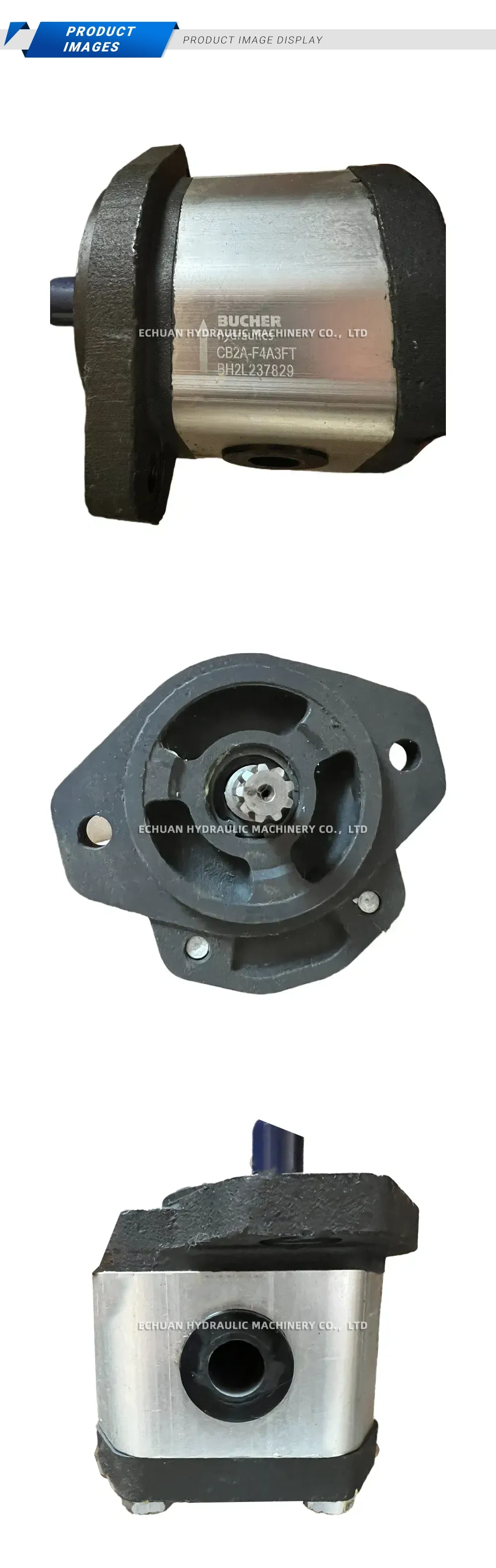Bucher CB2A-F4A3FT Hydraulic Gear Pump Description