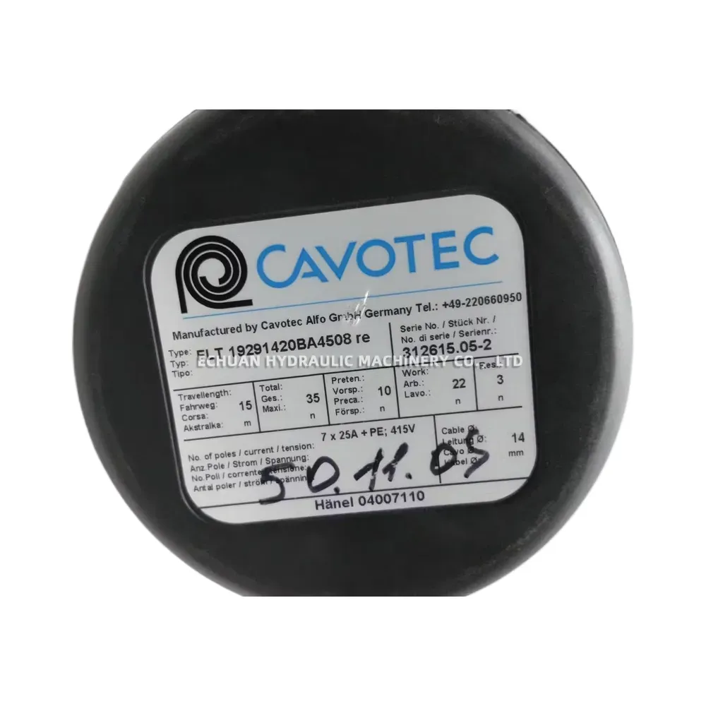 CAVOTEC FLT 19291420BA4508 re Spring-Driven Cable Reel