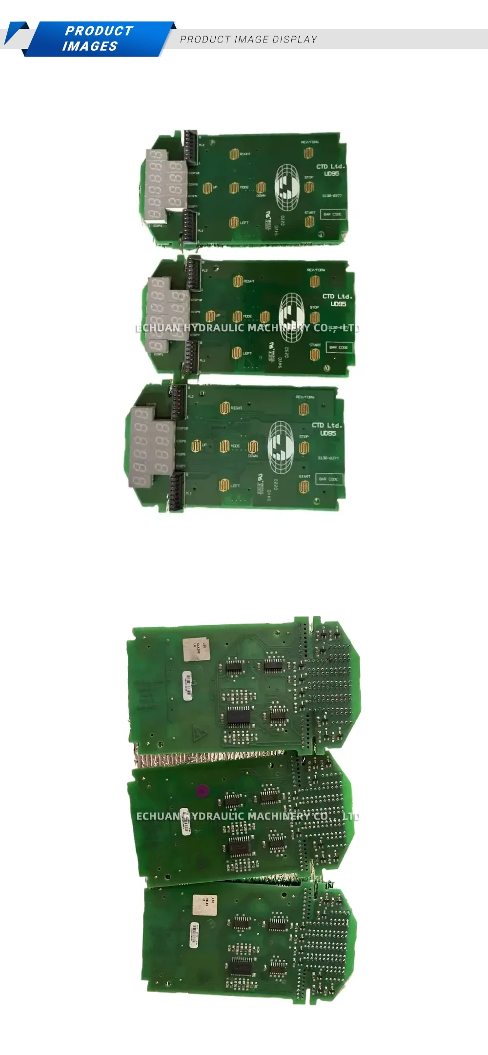 Control Techniques (Emerson CT) UD95 Servo Drive Display Panel Board (Keypad/Display PCB) Description