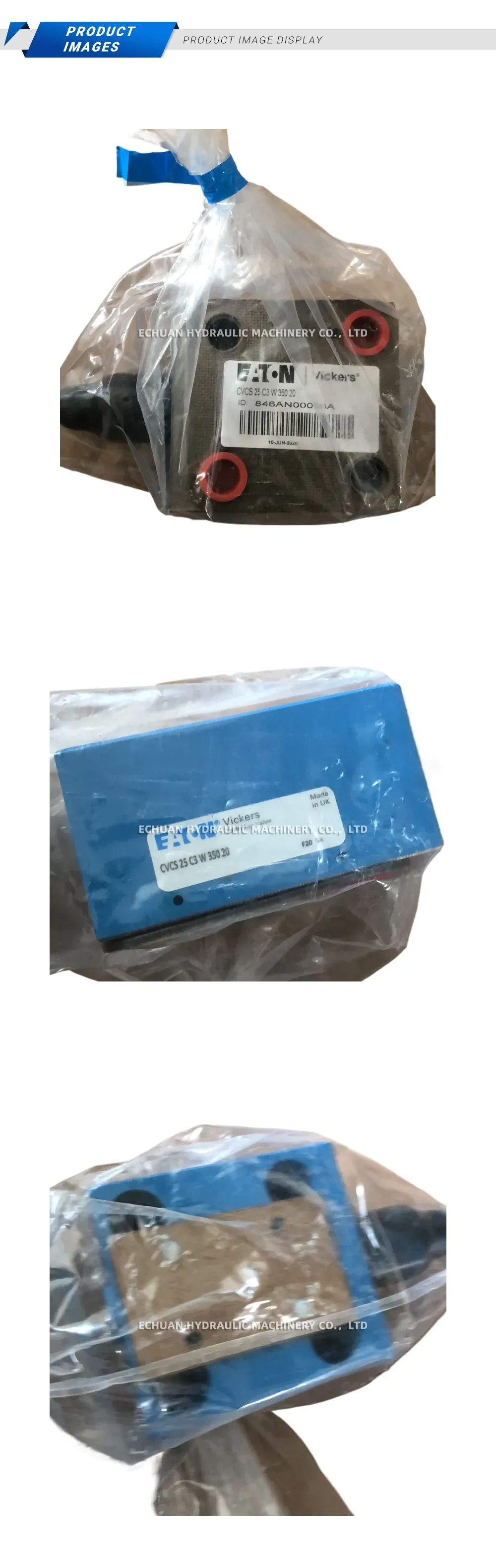 Eaton CVCS 25 C3 W 350 20 Cartridge Valve Description