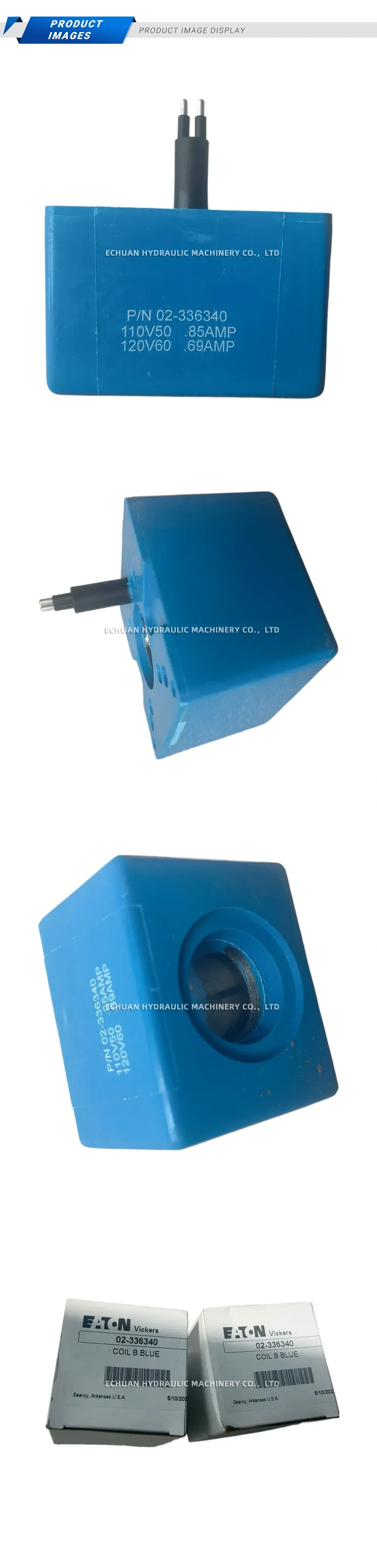 Eaton Vickers 02-336340 Solenoid Coil Description