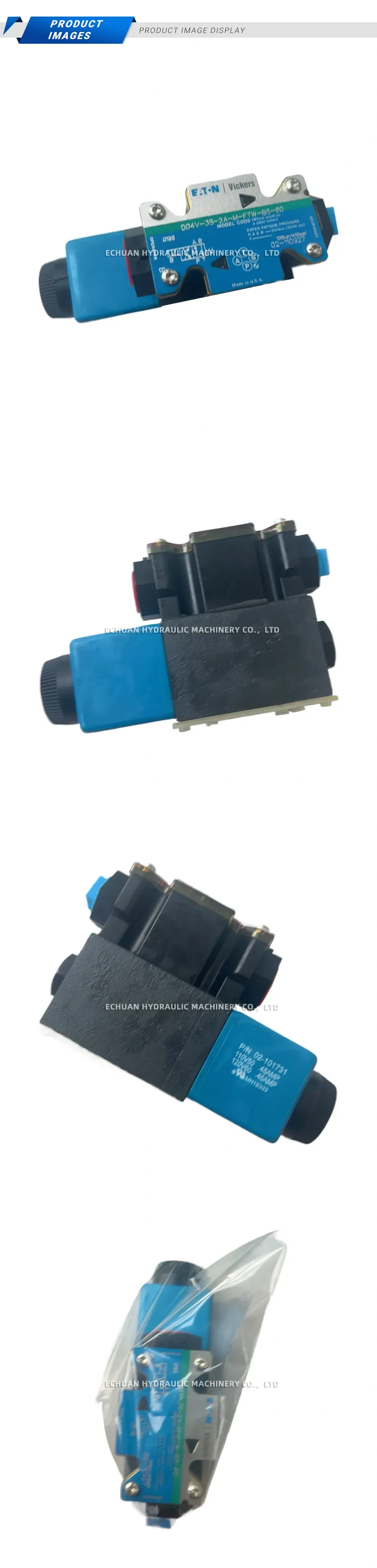 Eaton Vickers DG4V-3S-2A-M-FTW-B5-60 Hydraulic Solenoid Directional Control Valve Description
