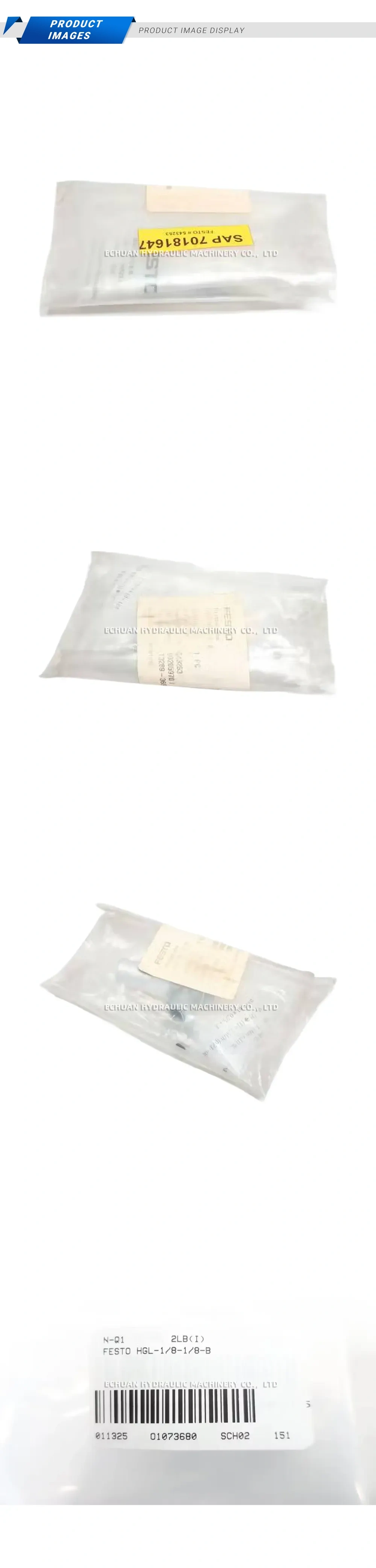 FESTO HGL-1/8-1/8-B Pilot Check Valve Description