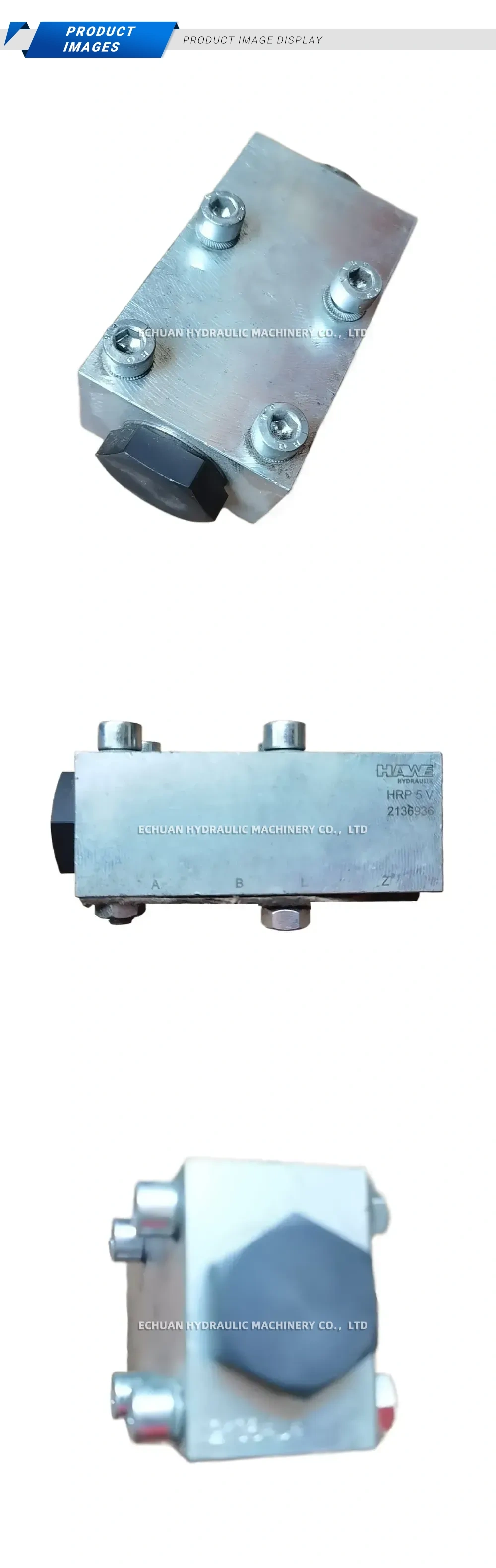 HAWE HRP 5 V Hydraulically Piloted Check Valve Description