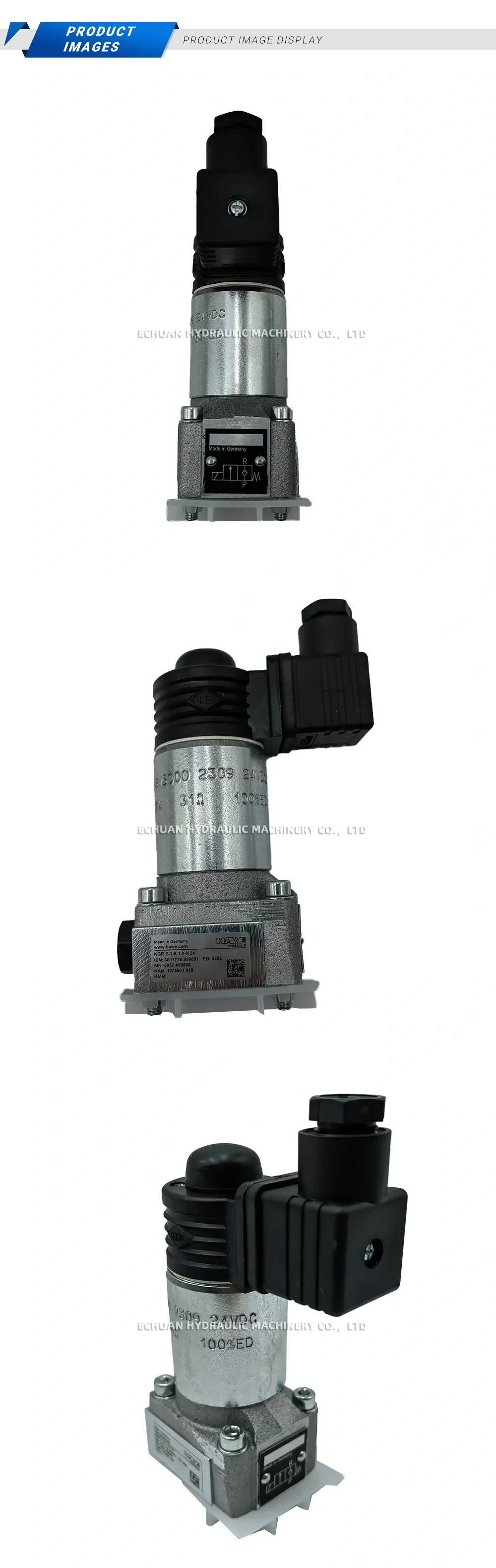 HAWE NGR 2-1 B 1.0-N 24 Hydraulic Solenoid Directional Valve Description