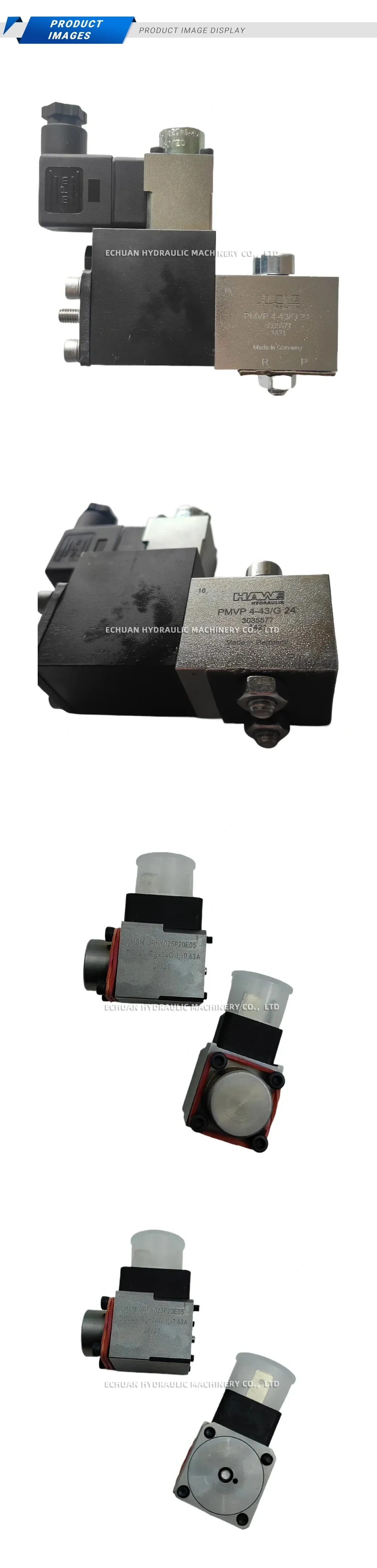 HAWE PMVP 4-43/G 24 Hydraulic Proportional Pressure Reducing Valve Description