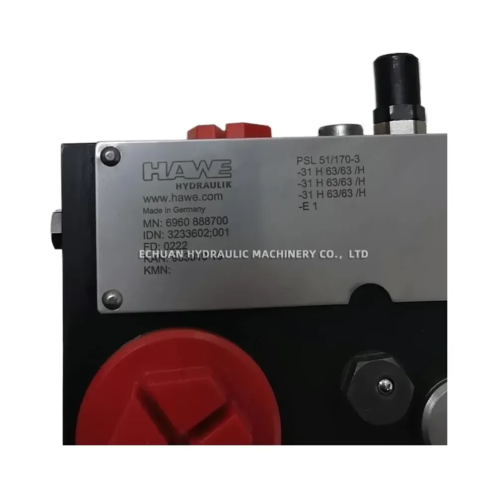 HAWE PSL 51/170-3 -31 H 63/63 /H -31 H 63/63 /H -31 H 63/63 /H -E 1 Hydraulic Proportional Multi-way Valve (Load Sensing Sectional Valve)