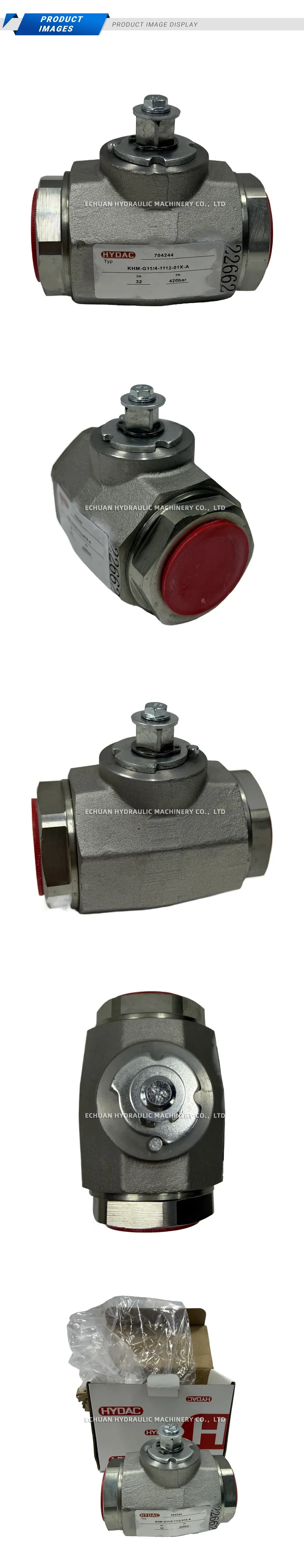 HYDAC KHM-G11/4-1112-01X-A Hydraulic Ball Valve Description