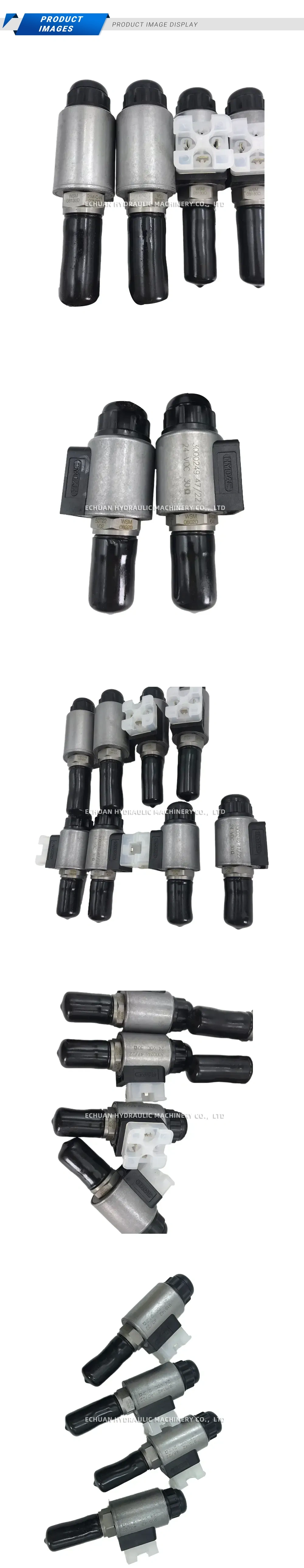 HYDAC WSM Series (WSM 06020, WSM 08130D, WSM 10120) Hydraulic Solenoid Coil Description