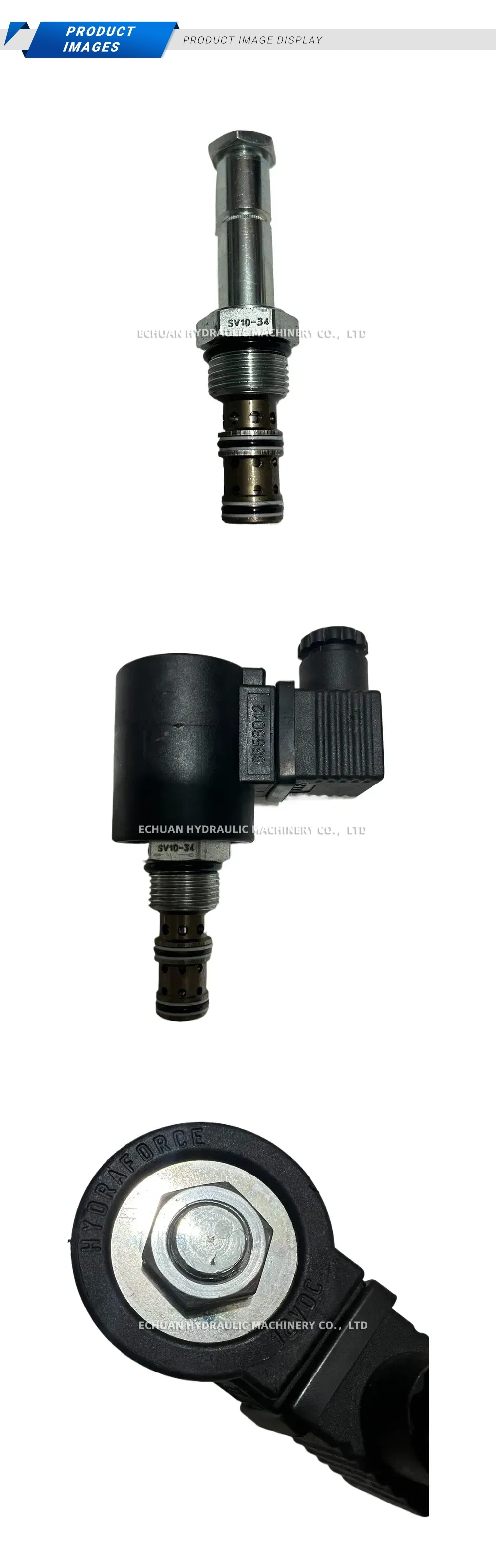 HydraForce SV10-34 Hydraulic Solenoid Cartridge Valve Description