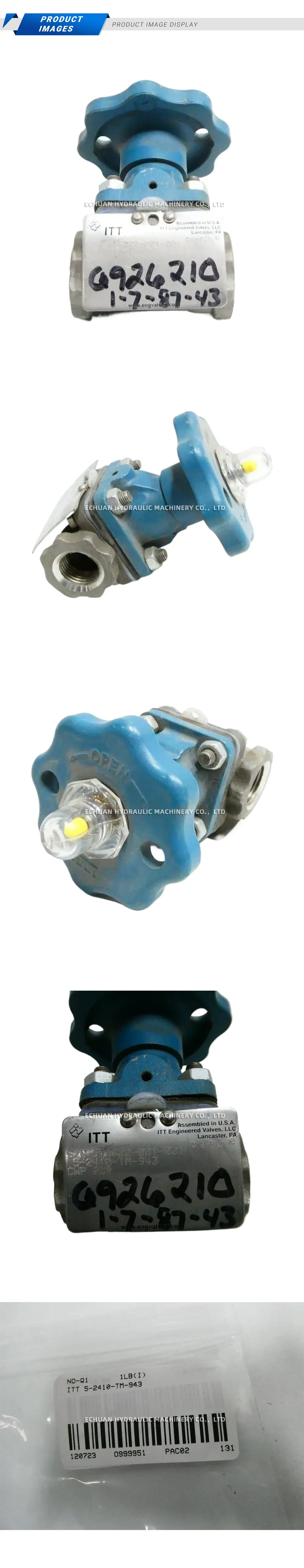ITT 5-2410-TM-943 Diaphragm Valve Description