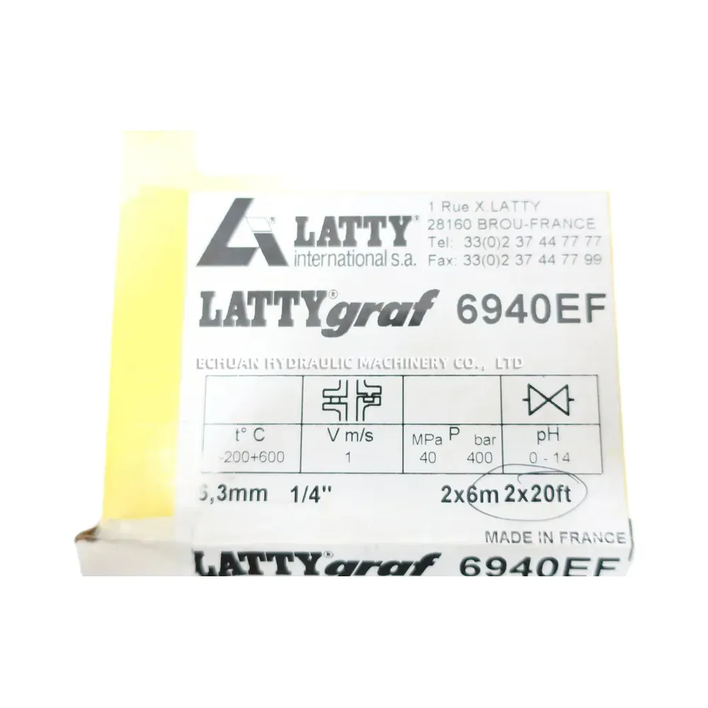 LATTY 6940EF Graphite Braided Packing