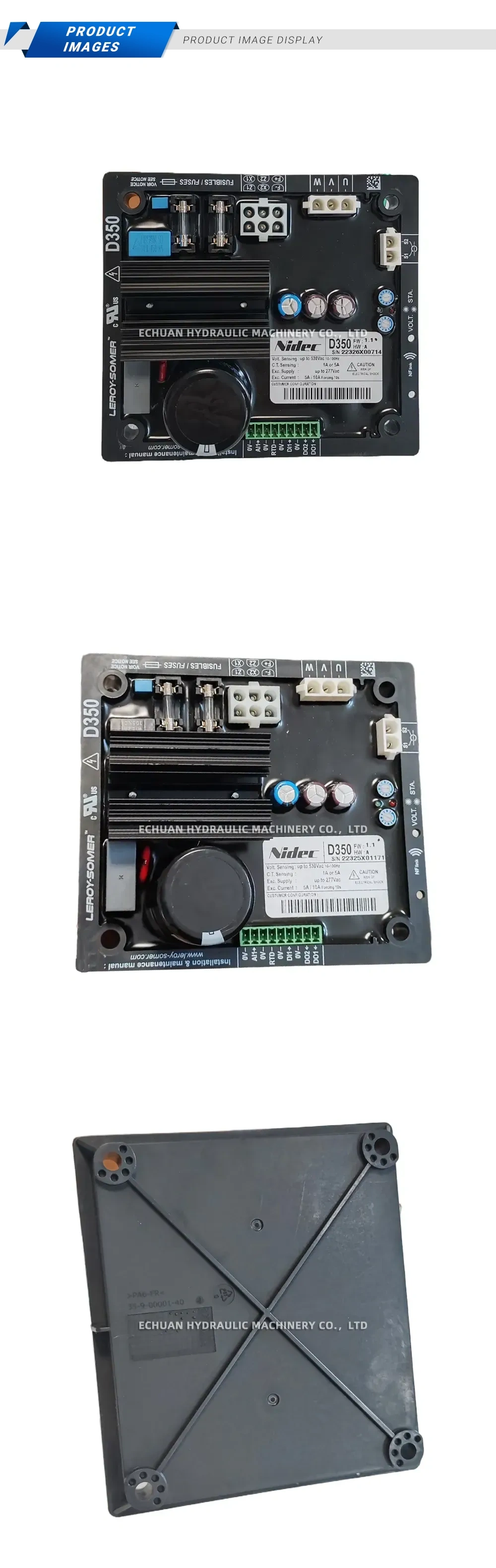 Leroy-Somer D350 Automatic Voltage Regulator (AVR) Description