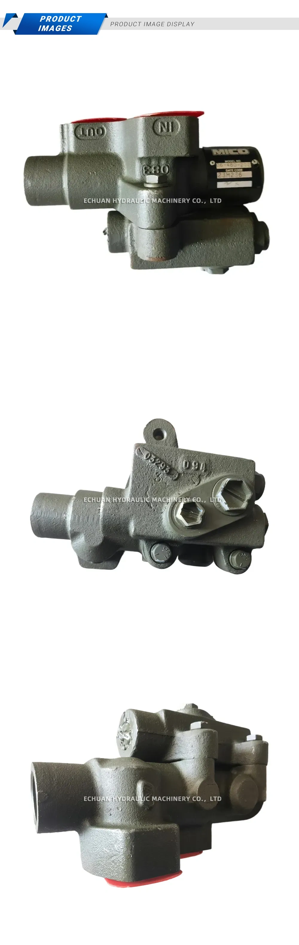 MICO 06-460-202 Hydraulic Charging Valve Description