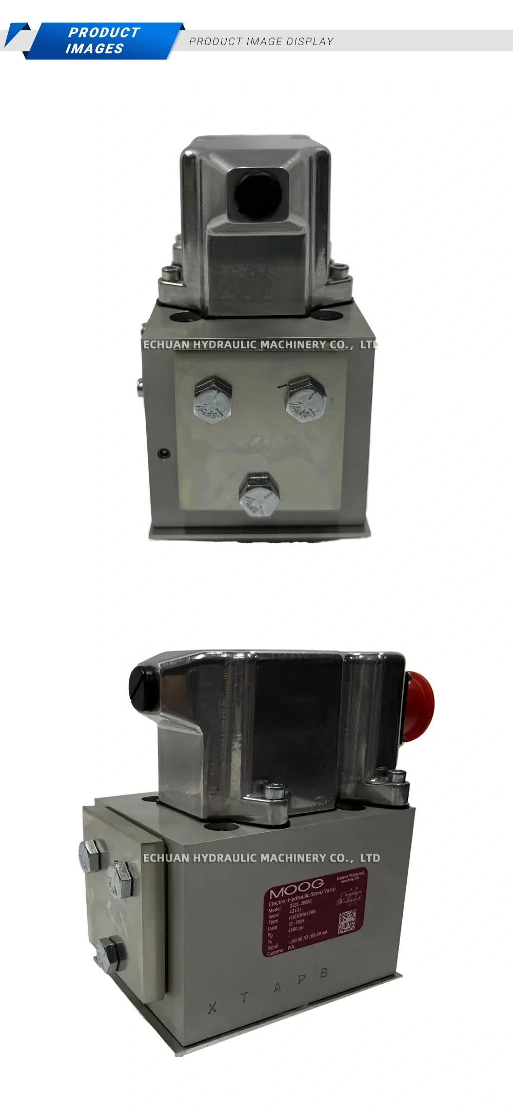 MOOG G631-3005B Electro-Hydraulic Servo Valve Description