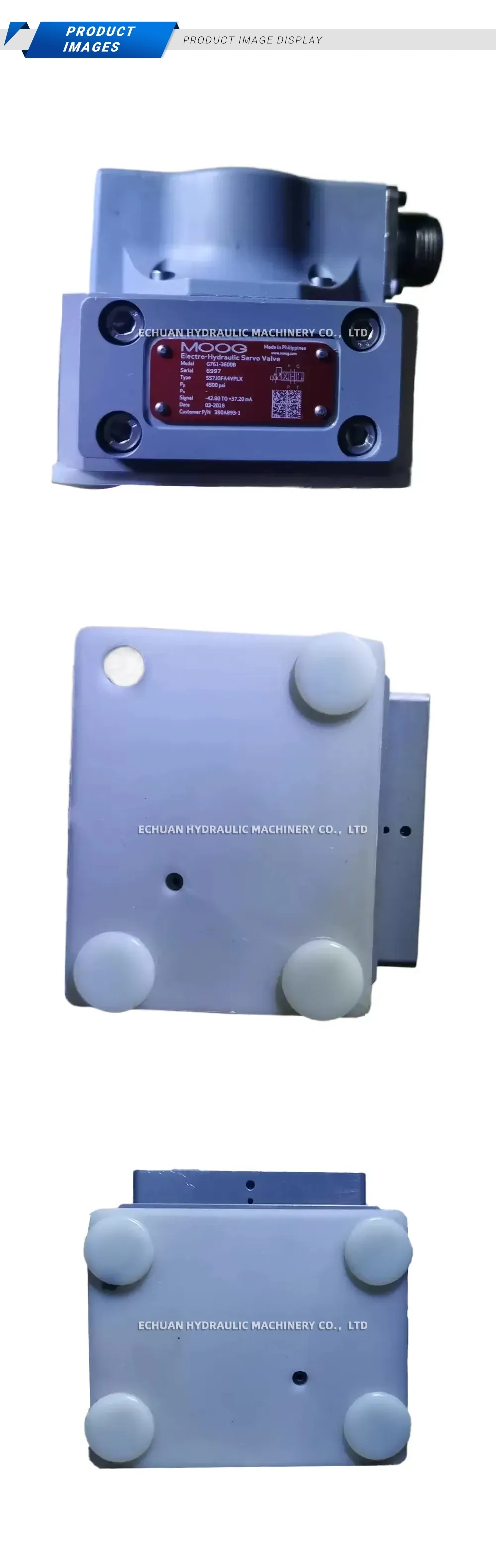 MOOG G761-3600B Electro-Hydraulic Servo Valve Description