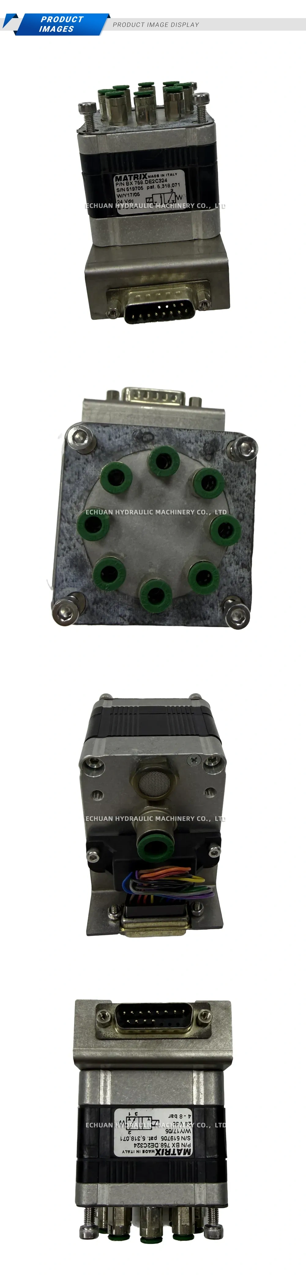 Matrix BX 758.DE2C324 Pneumatic Solenoid Valve Manifold Description
