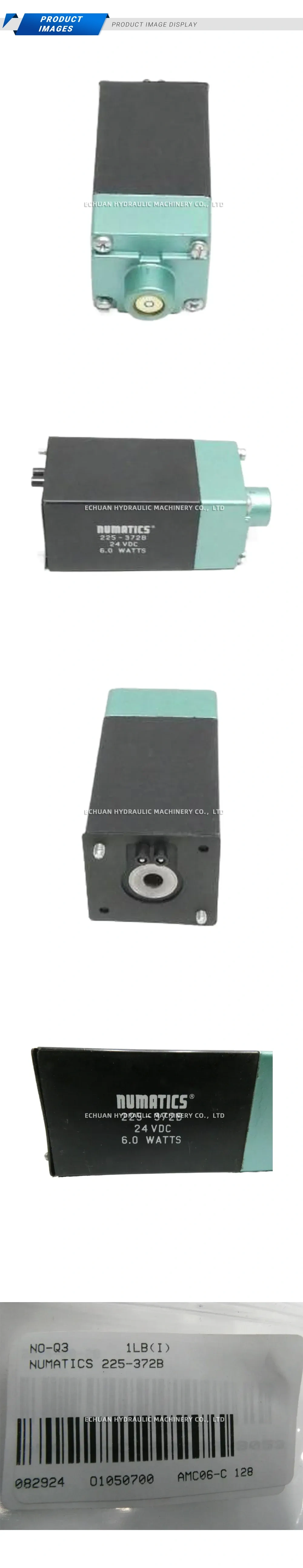 Numatics 225-372B Solenoid Valve Coil Description