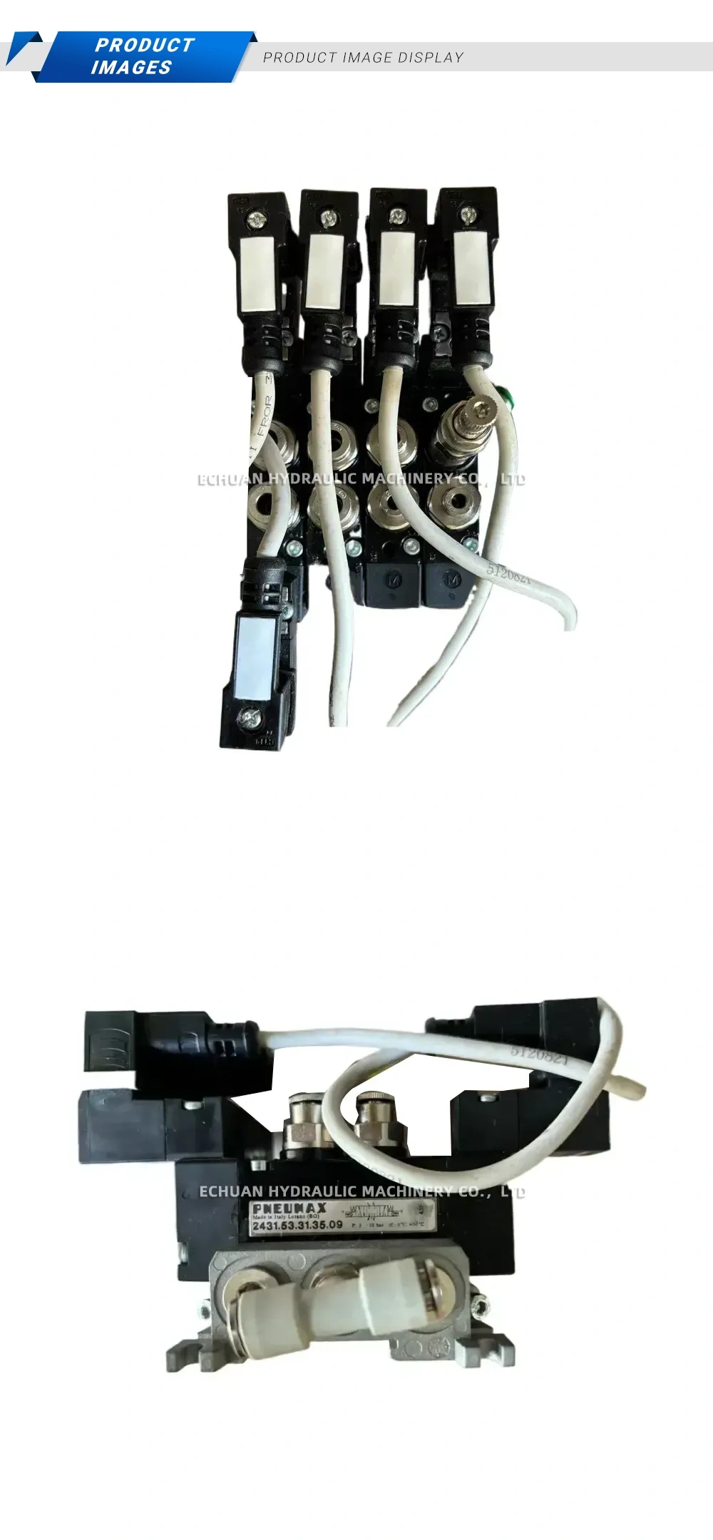 PNEUMAX 2431.53.31.35.09 Pneumatic Solenoid Valve Manifold (Valve Bank) Description