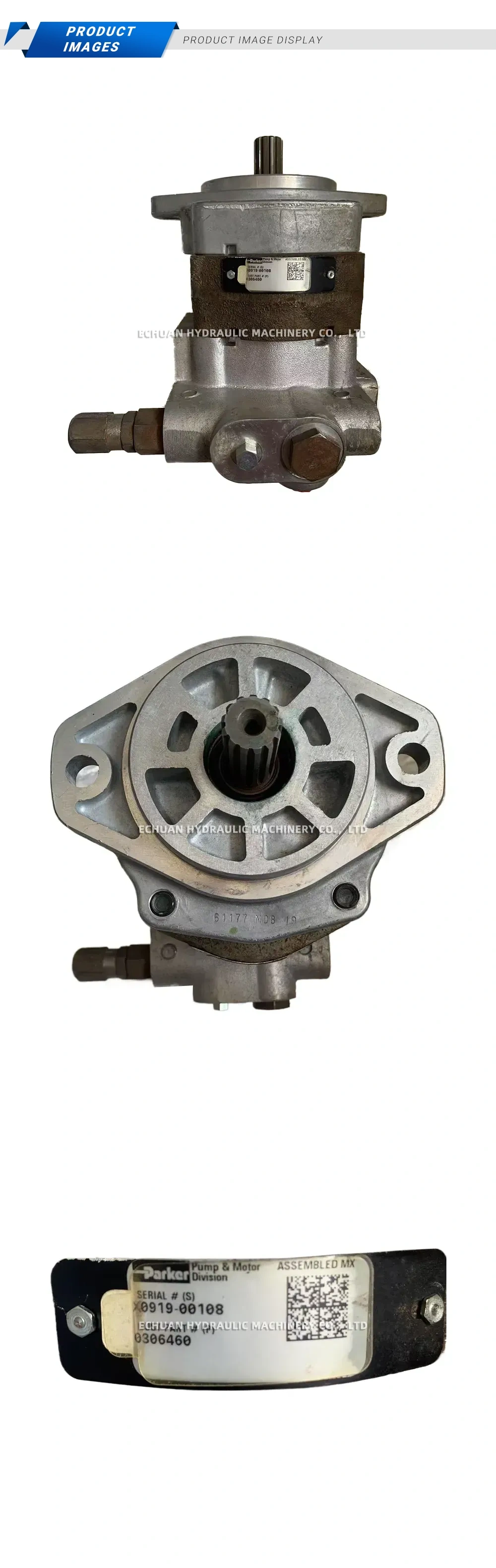 Parker 0306460 Hydraulic Gear Pump Description