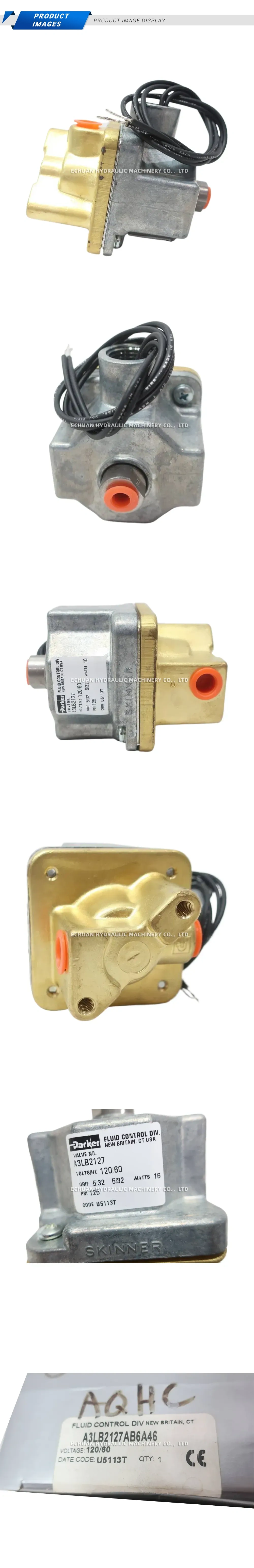 Parker A3LB2127 Solenoid Valve Description