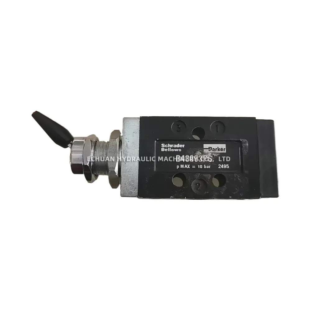 Parker B43003LS/B43003PS Pneumatic Toggle Valve (3/2 Way Directional Control Valve)