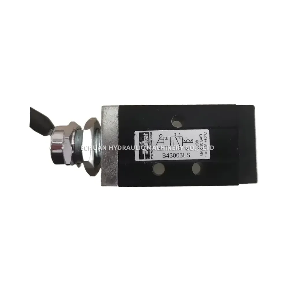 Parker B43003LS/B43003PS Pneumatic Toggle Valve (3/2 Way Directional Control Valve)