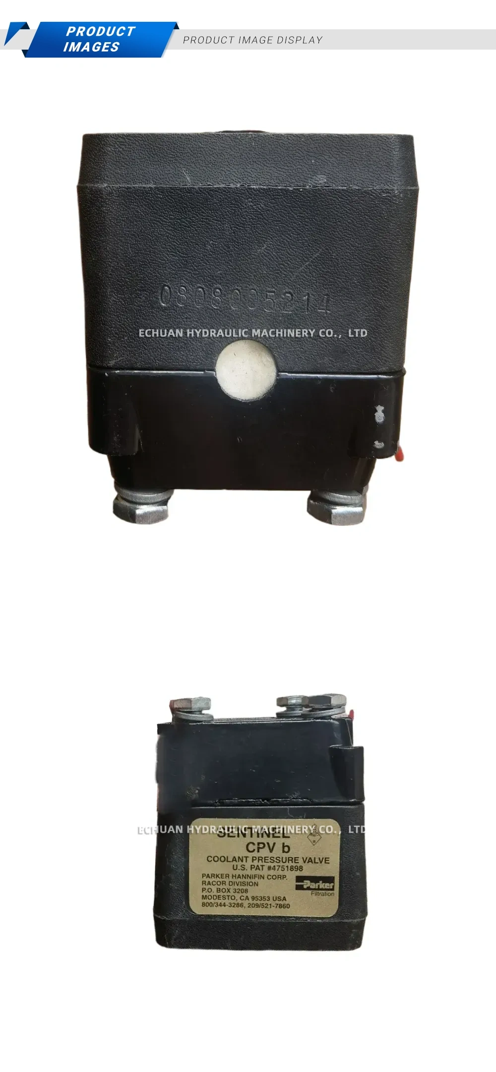 Parker CPV b Coolant Pressure Valve Description