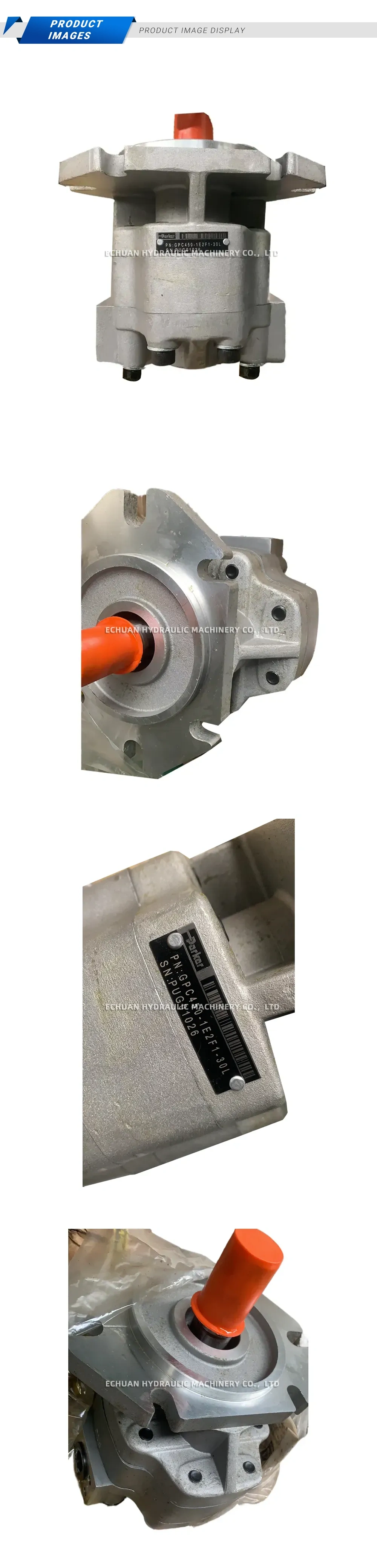 Parker GPC450-1E2F1-30L Hydraulic Gear Pump Description