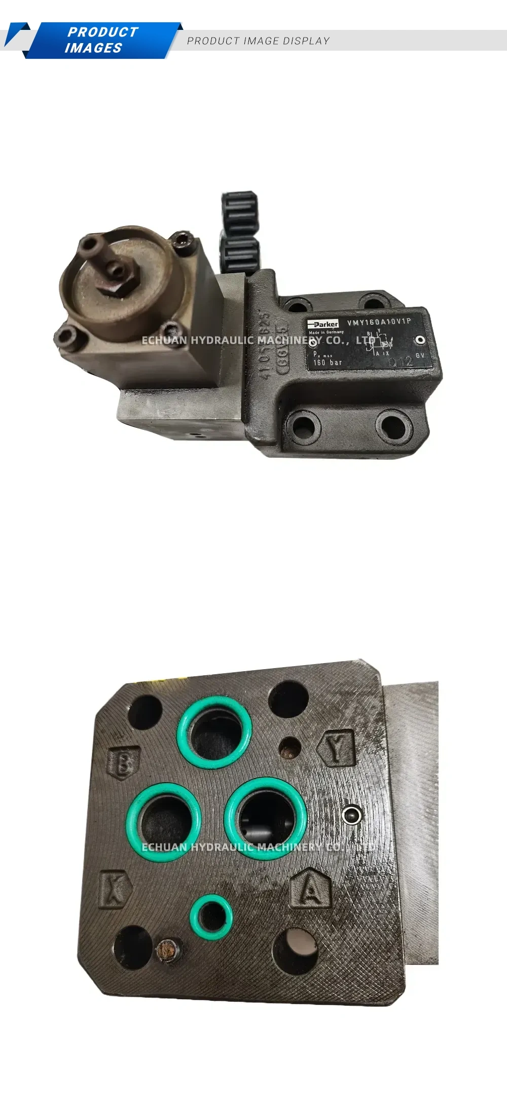 Parker VMY160A10V1P Proportional Pressure Relief Valve Description