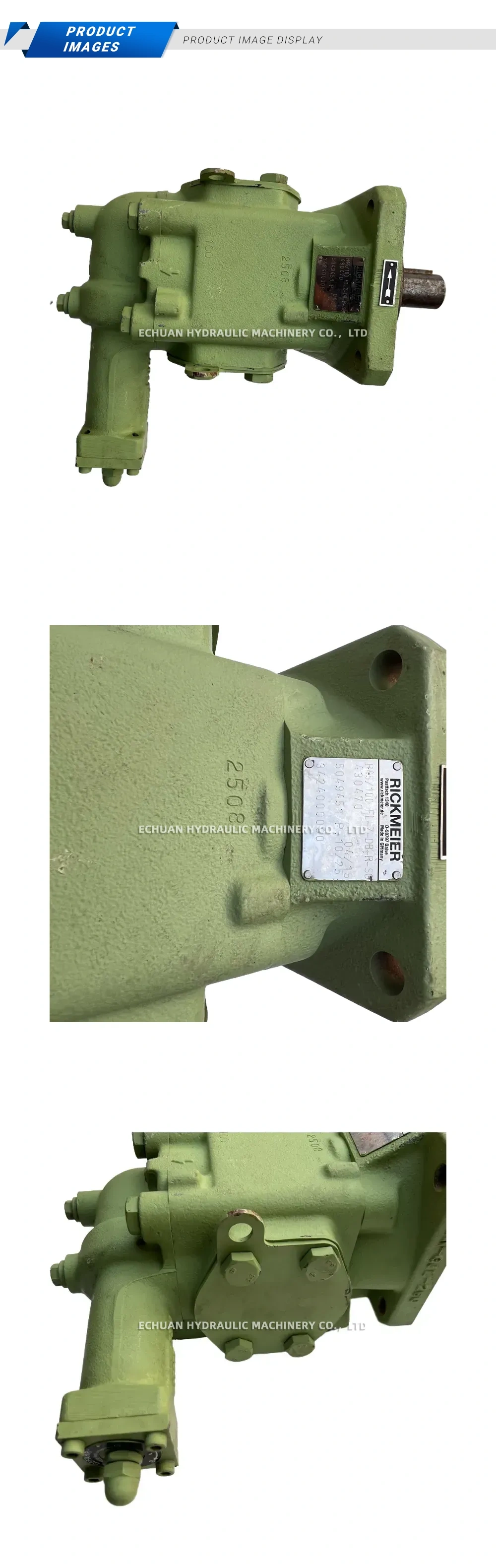 RICKMEIER R45/100 FL-Z-DB-R-SO Gear Pump (Oil Pump) Description