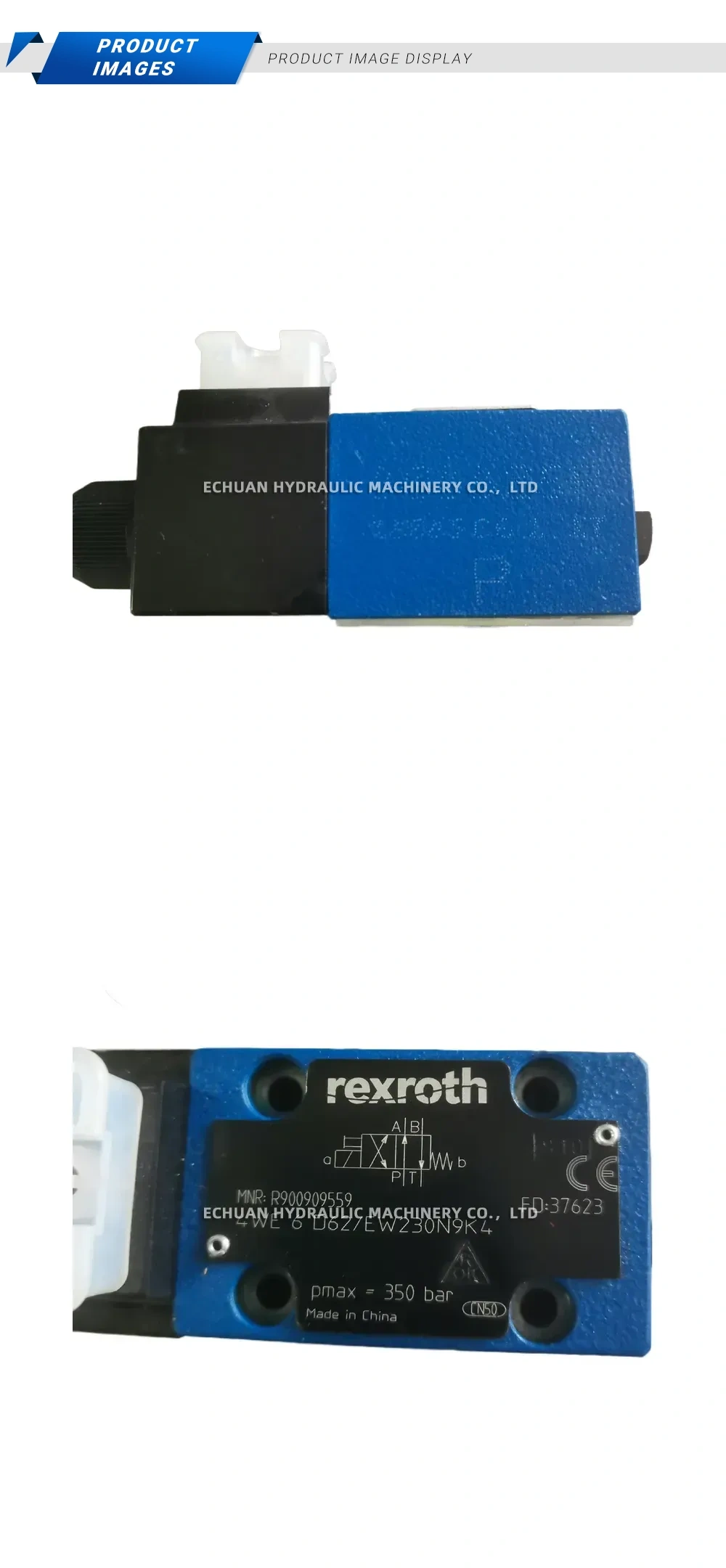 Rexroth 4WE 6 D62/EW230N9K4 Hydraulic Directional Control Valve Description
