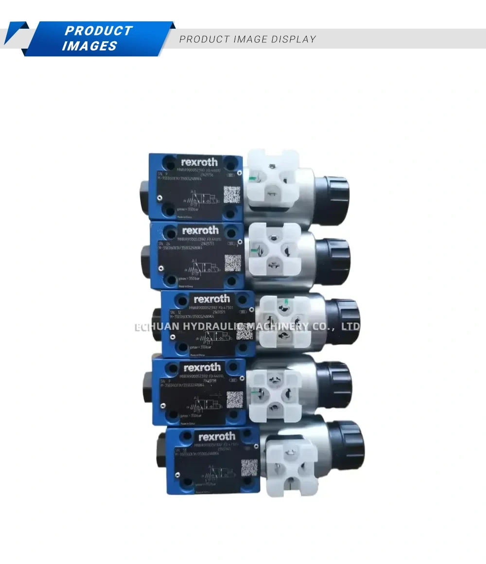 Rexroth 4WE 6 D6X/EG24N9K4 / M-3SE6U6X/350G24N9K4 Hydraulic Solenoid Directional Control Valve Description
