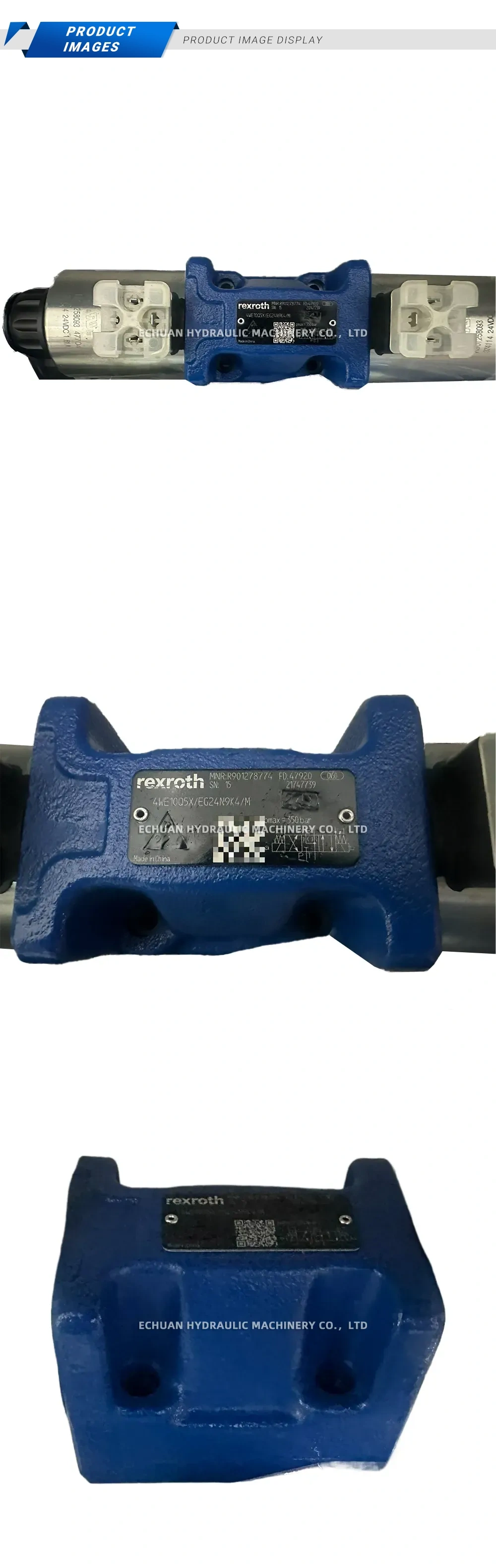 Rexroth 4WE10Q5X/EG24N9K4/M Solenoid Directional Control Valve Description