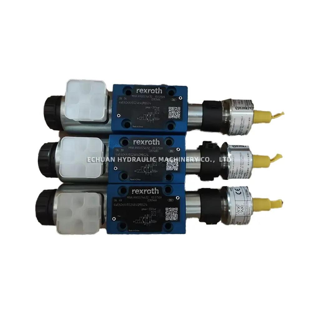 Rexroth 4WE6D6X/EG24N9K4/ZV Solenoid Operated Directional Control Valve with Position Switch