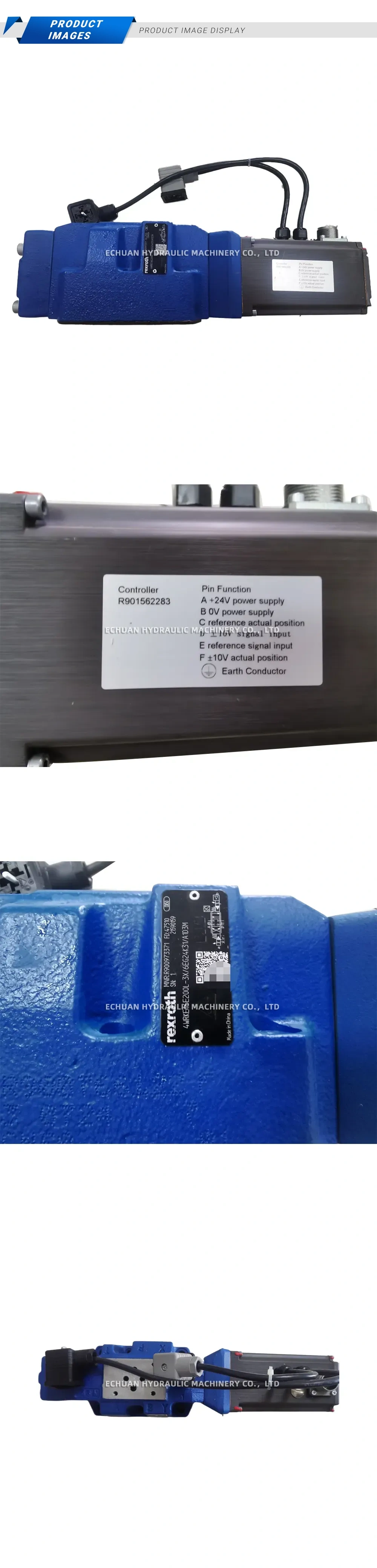 Rexroth 4WRKE16E200L-3X/6EG24K31/A1D3M Proportional Directional Valve with Electronic Controller Description