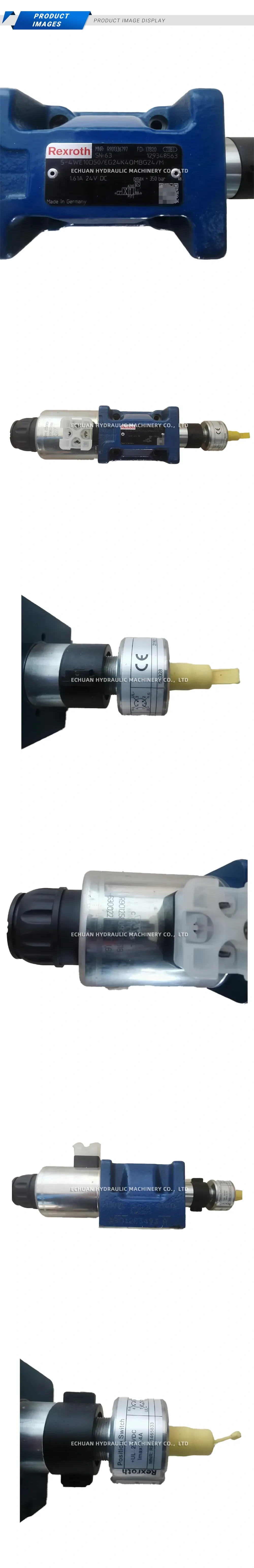Rexroth 5-4 WE 10 D50/EG24K4.0MBG24/M Hydraulic Directional Control Valve Description