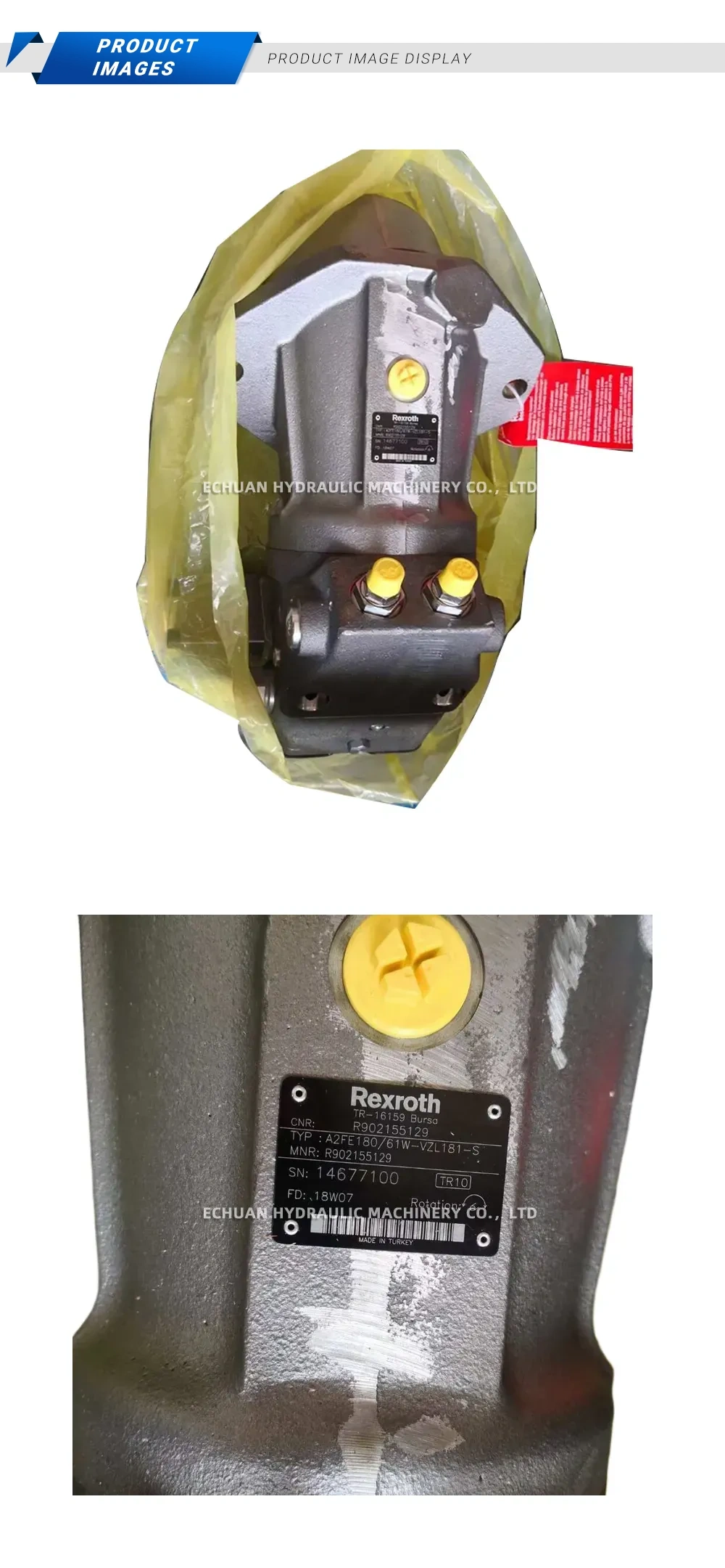Rexroth A2FE180/61W-VZL181-S Hydraulic Motor Description