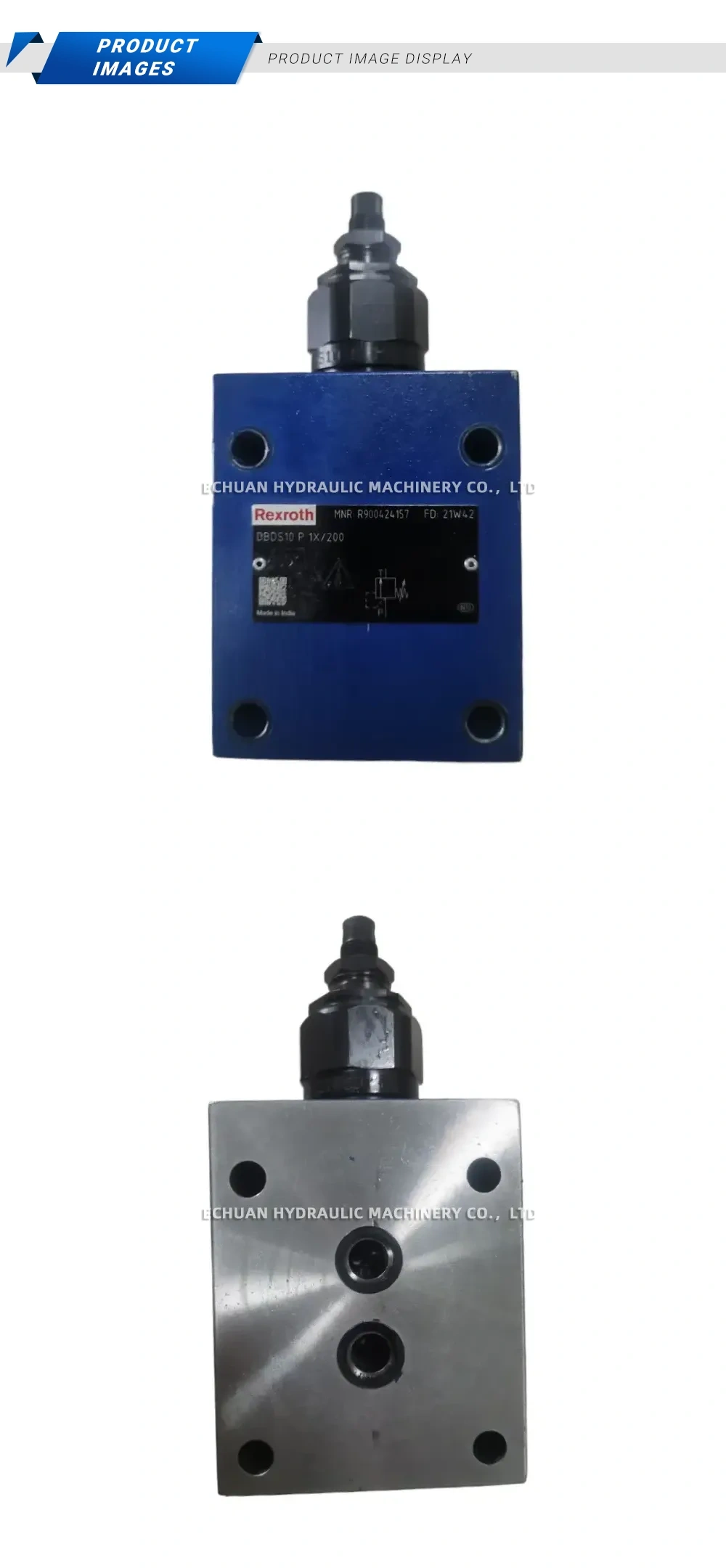 Rexroth DBDS10 P 1X/200 Direct-acting pressure relief valve Description