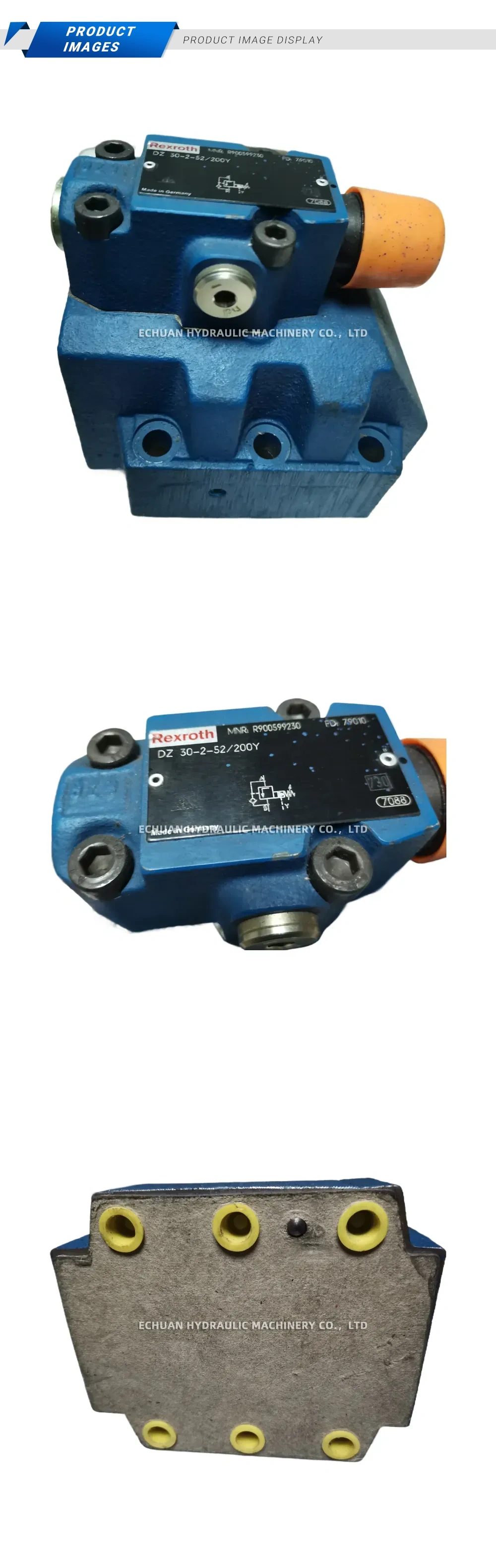 Rexroth DZ 30-2-52/200Y (MNR: R900599230) Hydraulic Sequence Valve Description